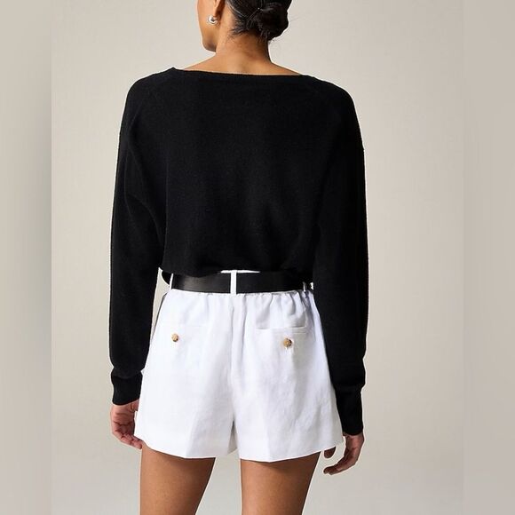 NWT J CREW 3" Harbor short in linen in white - Picture 3 of 6